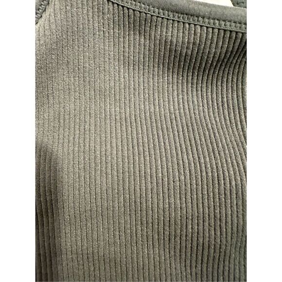 Size XL aerie One Shoulder Ribbed Bralette in Green - Picture 4 of 10